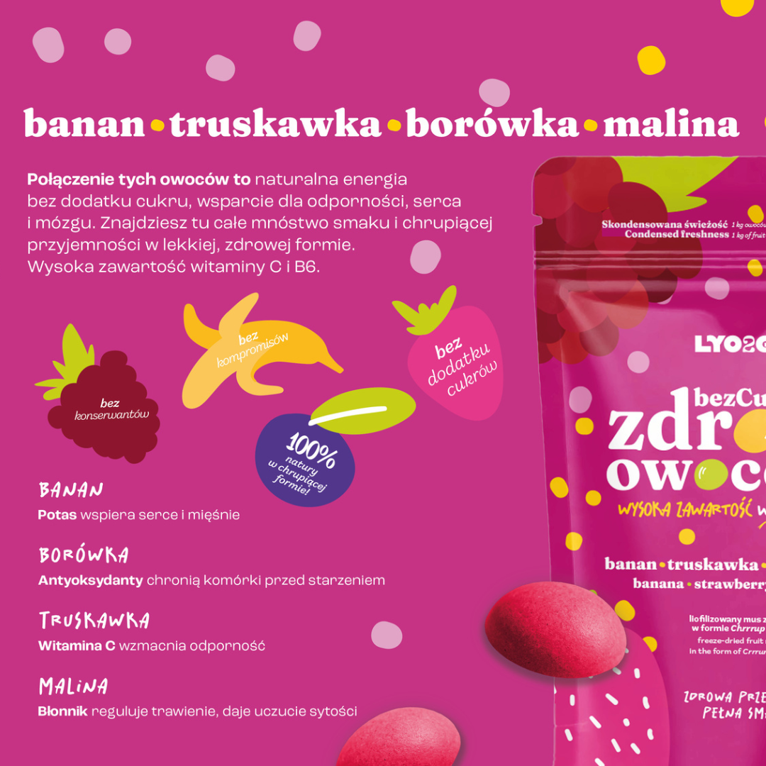 Rozpływająca się w ustach przekąska o właściwościach prozdrowotnych