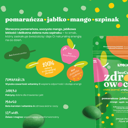 Rozpływająca się w ustach przekąska o właściwościach prozdrowotnych