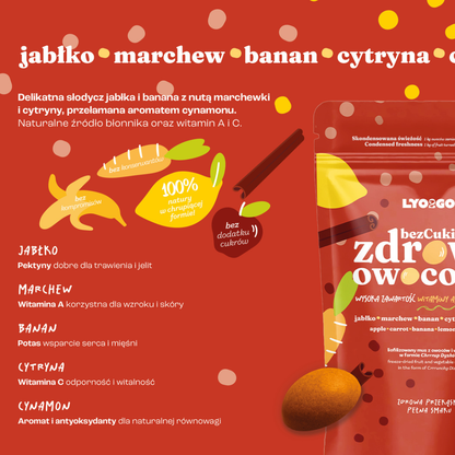 Rozpływająca się w ustach przekąska o właściwościach prozdrowotnych