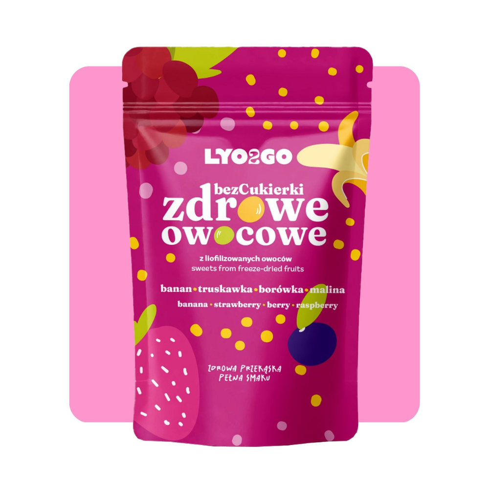 100% Naturalna przekąska -Zdrowe cukierki liofilizowane