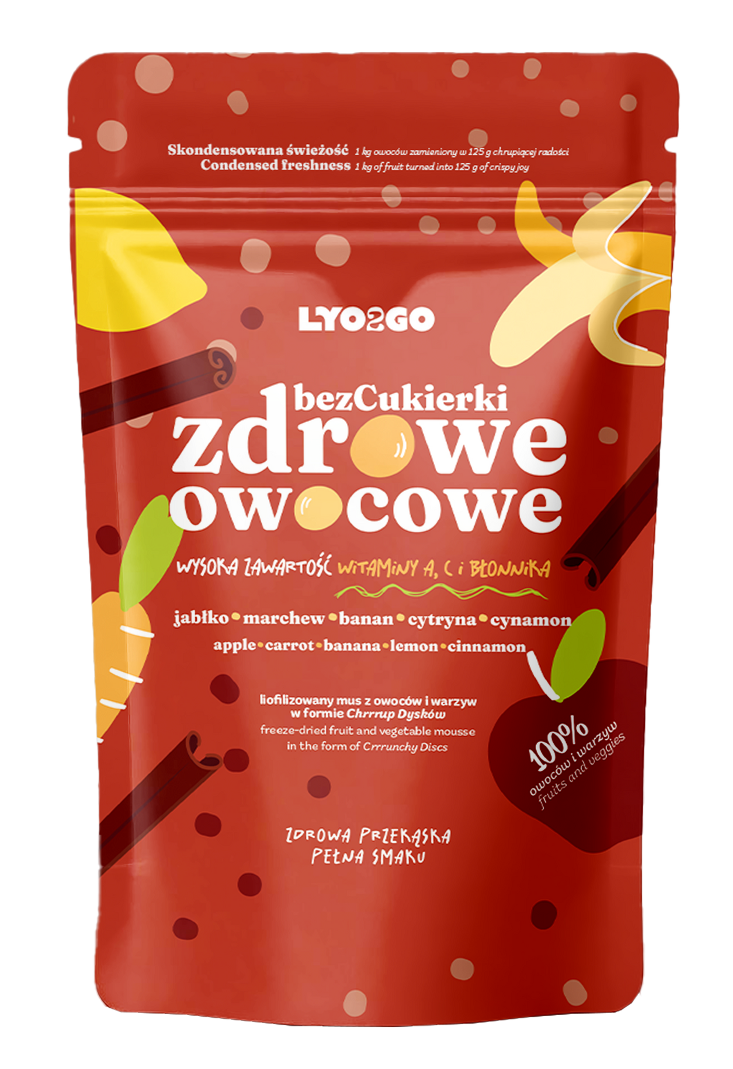 100% Naturalna przekąska -Zdrowe cukierki liofilizowane