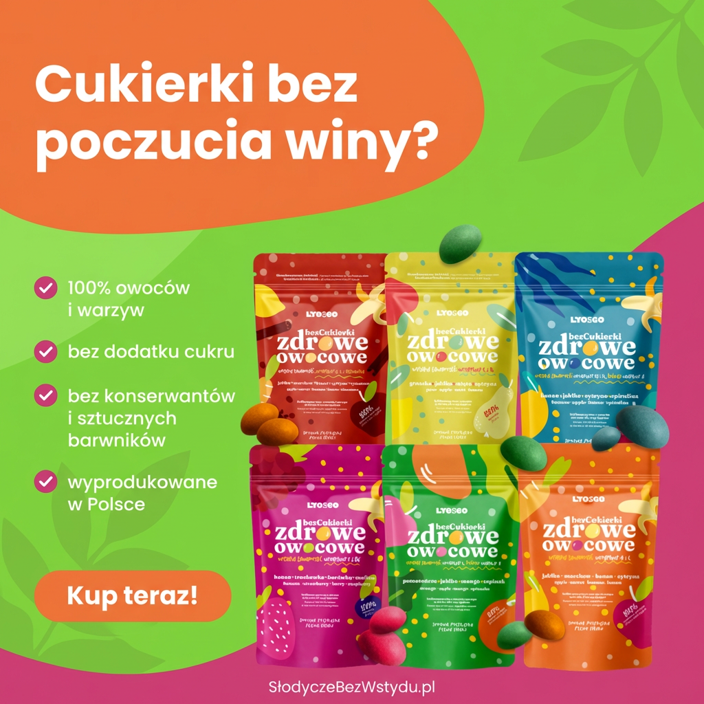100% Naturalna przekąska -Zdrowe cukierki liofilizowane